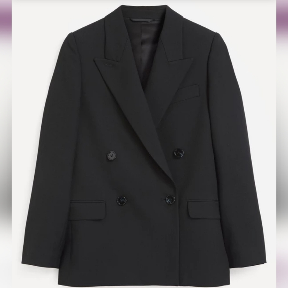 Acne Studios Double-Breasted Blazer Black Sz 4 (EU 36) NWT